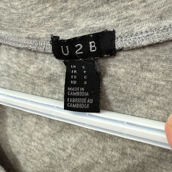 Light Heather Gray Fitted Short Sleeve Tee - Picture 4 of 4